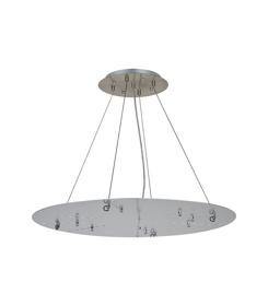 D0937SN/SI  Lowan 690mm, 3m Suspension Plate c/w Power Cable To Lower Flush Fittings, Satin Nickel/Silver Max Load 40kg (ONLY TESTED FOR OUR RANGE OF PRODUCTS)